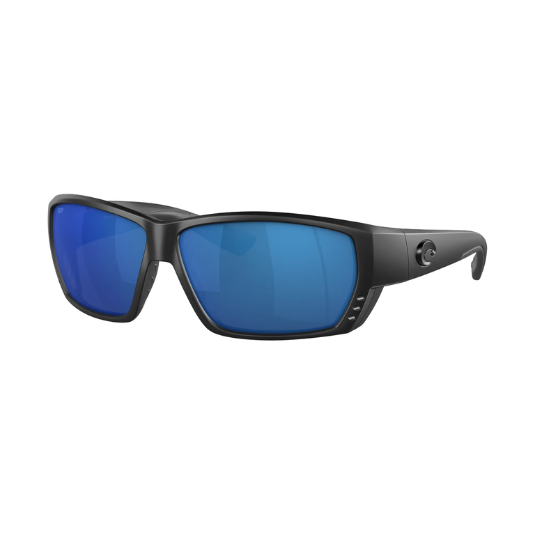 Tuna Alley in Matte Black with Blue Mirror