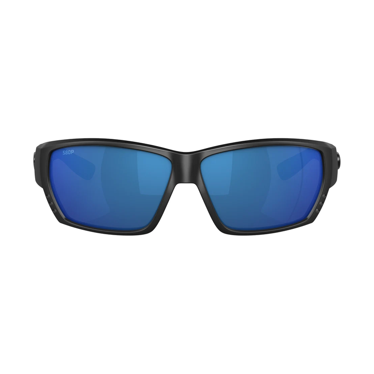 Tuna Alley in Matte Black with Blue Mirror