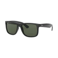 RB4165-Justin in Rubber Black with Blue Mirror